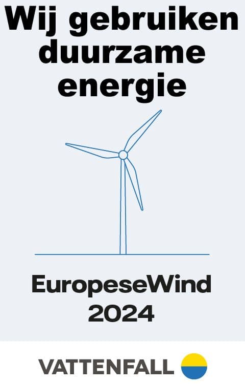 Wij gebruiken duurzame energie