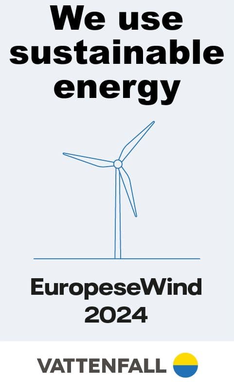 Wij gebruiken duurzame energie