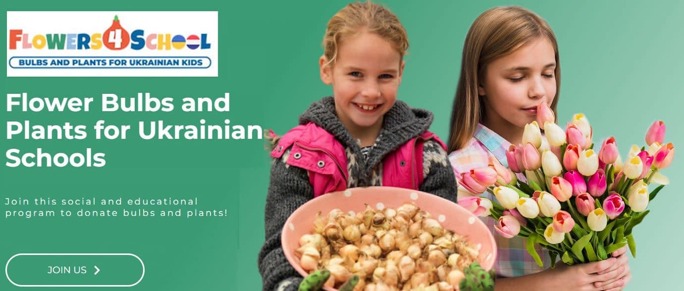 Bloembollen en planten voor Oekraïense scholen